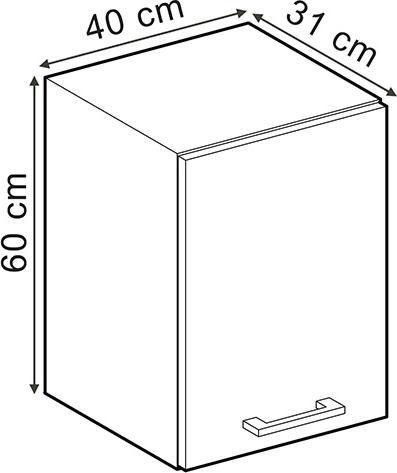 Actual product image Vicco Hängeschrank R-Line (40 x 31 x 60 cm)