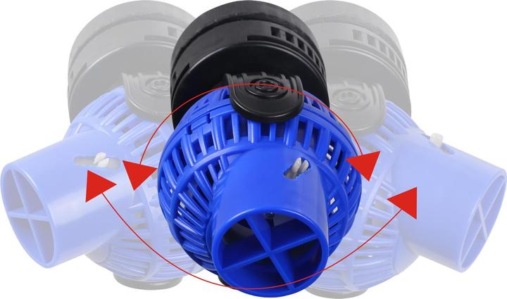Produktbild SunSun JVP-232 Strömungspumpe 15000 l/h 26 W Aquarium Pumpe 2 Düsen Magnethalter