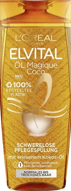 Wilkinson Elvital, Ölmagique Coco, Shampoo, 300 ml (300 ml, Flüssiges Shampoo)