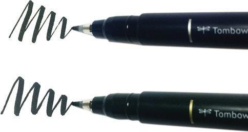 Actual product image Tombow Calligraphy pen WS-BH / BS (Black, 2 x)