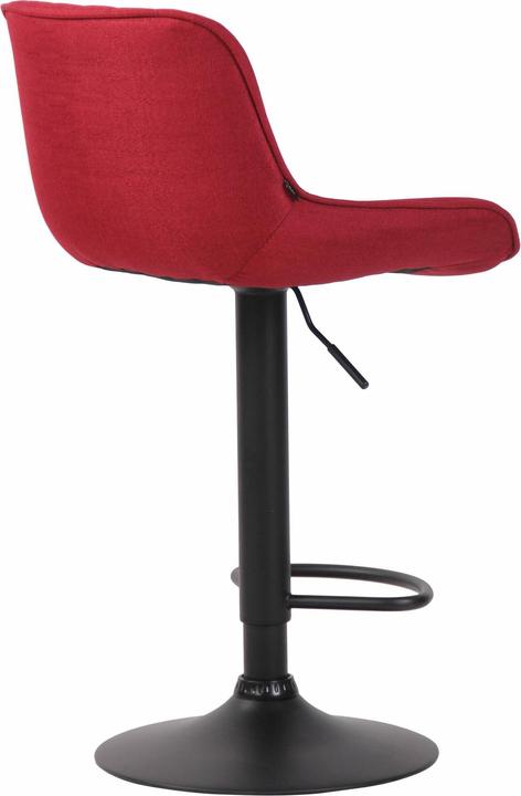 Image du produit CLP Lot de 2 tabourets de bar Lentini tissu noir, rouge