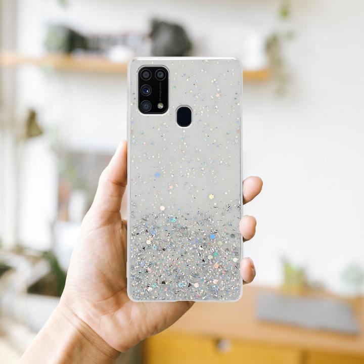 Immagine prodotto Cadorabo Cover in TPU con brillantini per Samsung Galaxy M31 (Samsung Galaxy M31)