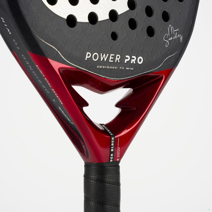 Actual product image Kuikma Adult Padel Racket Power Pro with Custom Strap System