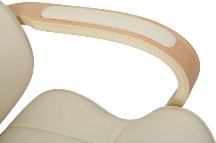 Image du produit CLP Chaise de bureau Melilla similicuir, natura/crème