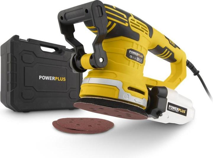 Produktbild Powerplus Exzenterschleifer 450W Ø 125mm - 3 Acc. (Exzenterschleifer, 450 W)