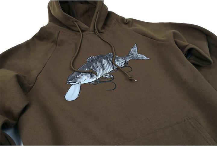 Produktbild Stucki Fishing Because Fanatics Hoodie Olive (XL)