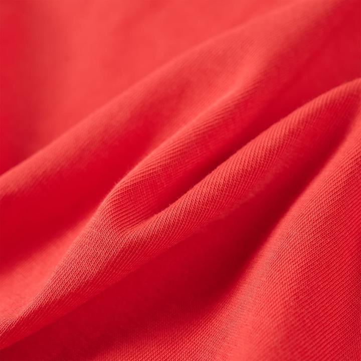 Actual product image VidaXL Children's T-shirt red 128,Material: 100 % cotton,Colour (128)