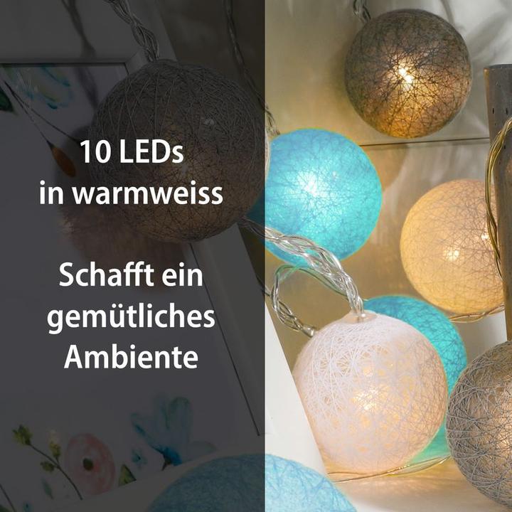 Actual product image Hermex 2.2m LED Light Chain Ball Light Garland Decoration (2.20 m)