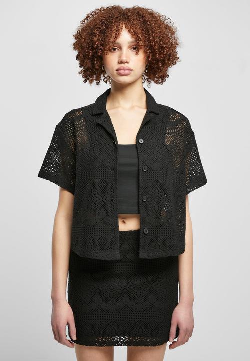 Produktbild Urban Classics Ladies Crochet Lace Resort Shirt (4XL)