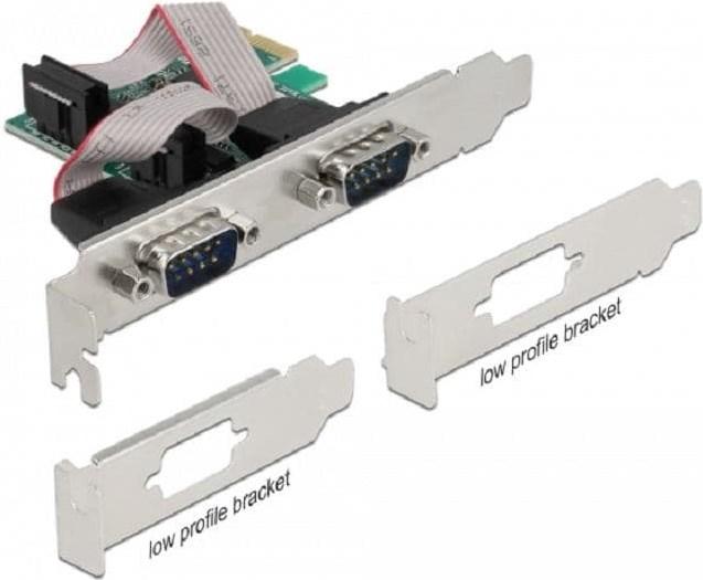 Delock Carte PCI Express 90046 2x série / RS232