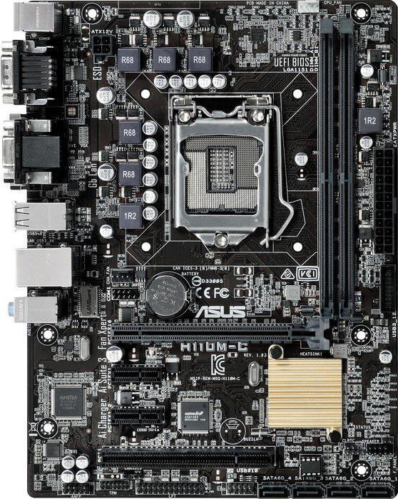 Produktbild ASUS H110m-C, Matx, Lga1151 (LGA 1151, Intel H110, mATX)