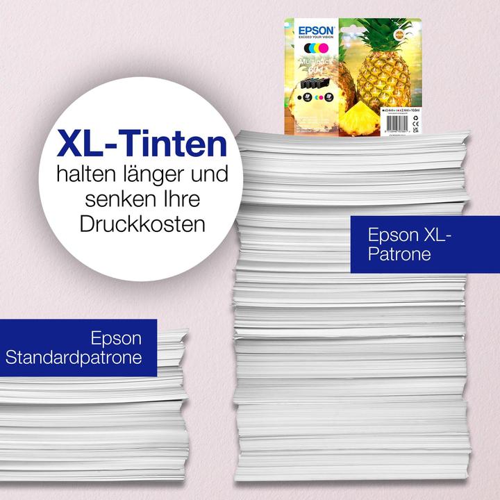 Actual product image Epson 604XL Multipack (M, FC, Y, C)