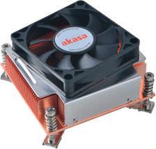 Produktbild Akasa Intel 2U All copper active cooler for LGA 1156/1366 with 70mm auto thermal fan