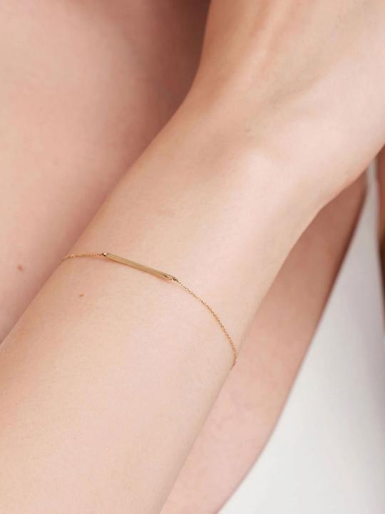 Image du produit Ania Haie Bracelet Solid Bar en or 14ct (18.50 cm, Or jaune 585)