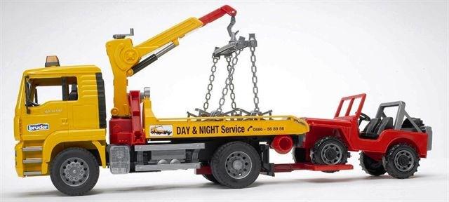 Produktbild Bruder Man Abschlepp-LKW mit Geländewagen