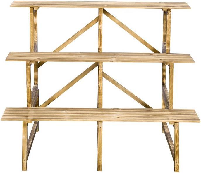 Immagine prodotto Outsunny Scala per piante Scaffale per fiori in legno di abete