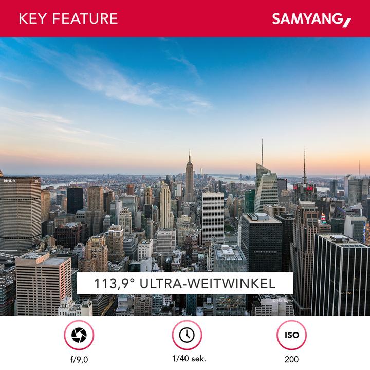Actual product image Samyang AF 14mm F2.8, Sony E-Mount (Sony E, full size, APS-C / DX)