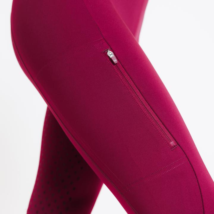 Produktbild Fouganza Reitleggings 500 Full Grip Damen lila (XL)