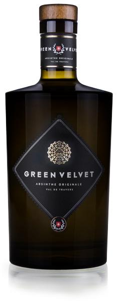 Image du produit Green Velvet Absinthe - La bleue (18 ans, 48 %, Suisse, 1 x 70 cl, Absinthe)