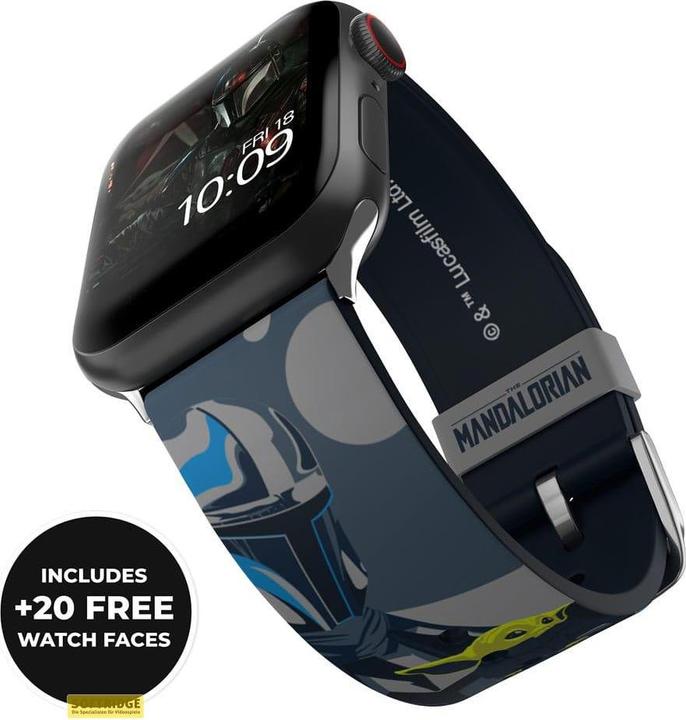 Actual product image Moby Fox Bracelet Smartwatch Star Wars Beskar Armor 22 mm (22 mm, Silicone, Stainless steel, Apple Watch)