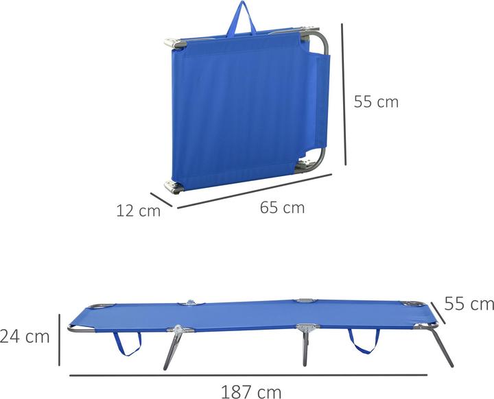 Image du produit Outsunny Bain de soleil avec dossier inclinable (187 cm)