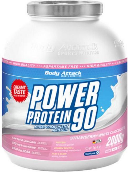 Immagine prodotto Body Attack New Power Protein 90 (barattolo da 2000 g) (Fragola, 1 pz., 2000 g)
