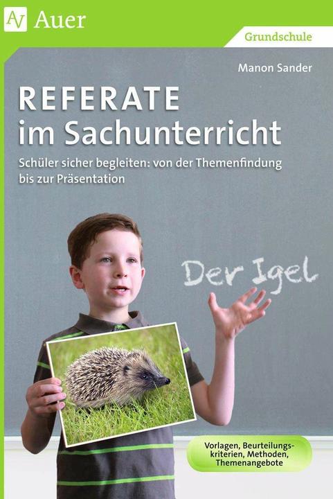 Produktbild Referate im Sachunterricht (Deutsch, Manon Sander, 2017)