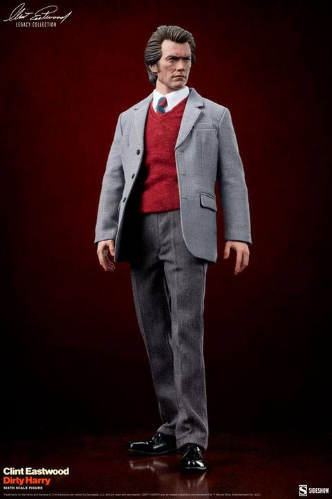 Actual product image Sideshow L'Inspecteur Harry figurine 1/6 Clint Eastwood Legacy Collection Harry Callahan 30 cm
