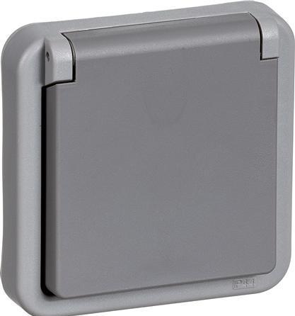 Immagine prodotto LK OPUS® 74 Industri stikkontakt 2-pol med jord mørkegrå
