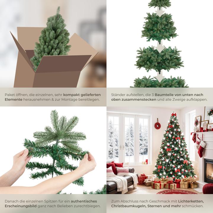Image du produit tectake Künstlicher Weihnachtsbaum Prancer, Spritzgussnadeln