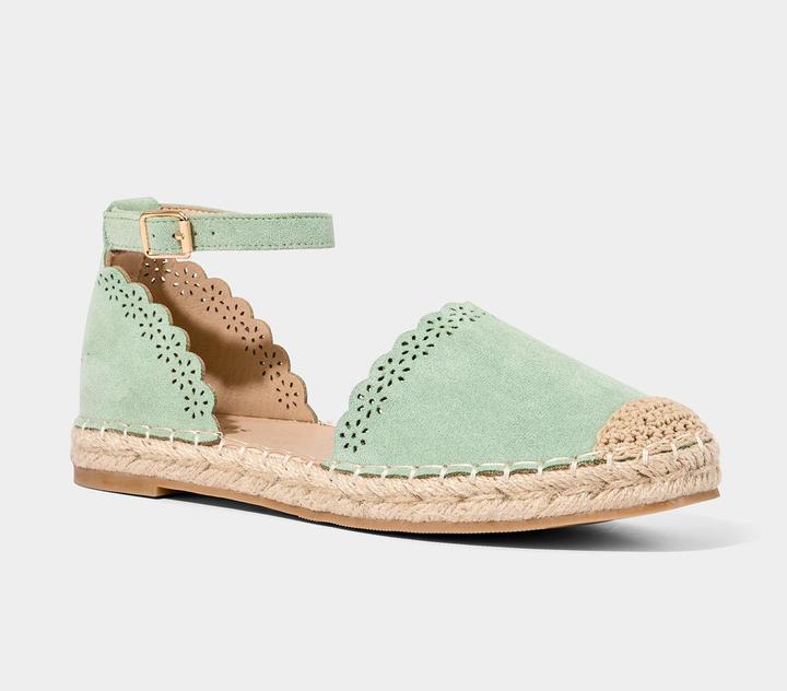 Joe Browns Laser-Cut Flower Espadrille Flat Shoes