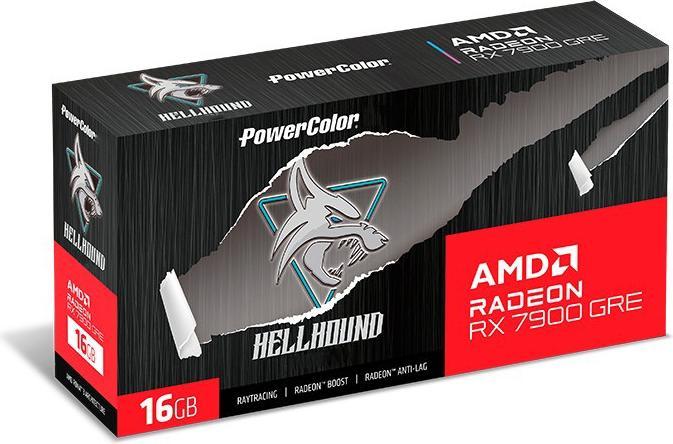 Actual product image Powercolor 7900GRE Hellhound 16GB DDR6 retail retail (16 GB)