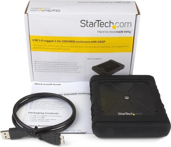 Actual product image StarTech Rugged Hard Drive Enclosure (2.5")