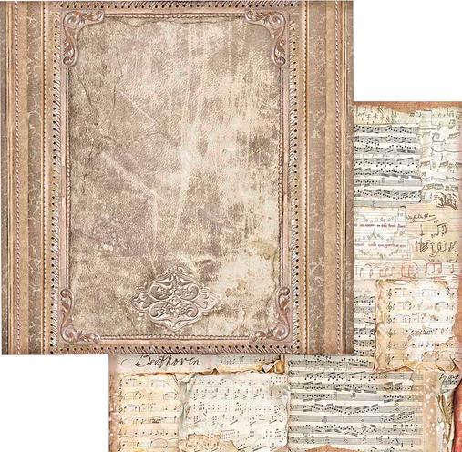 Immagine prodotto Stamperia Blocco per scrapbooking "Vintage Library Backgrounds", 10 fogli, 30,5 x 30,5 cm (190 g/m², 10 x)