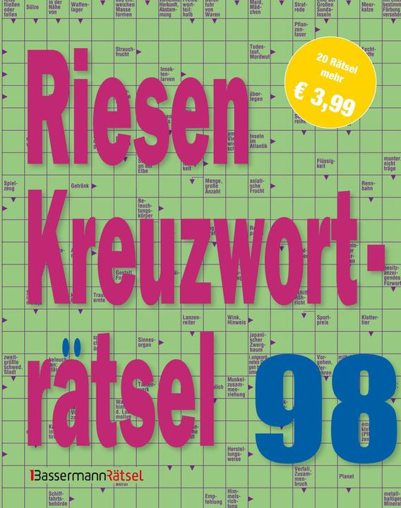 Giant crossword puzzle 98 (5 copies at €3.99 each) (German)