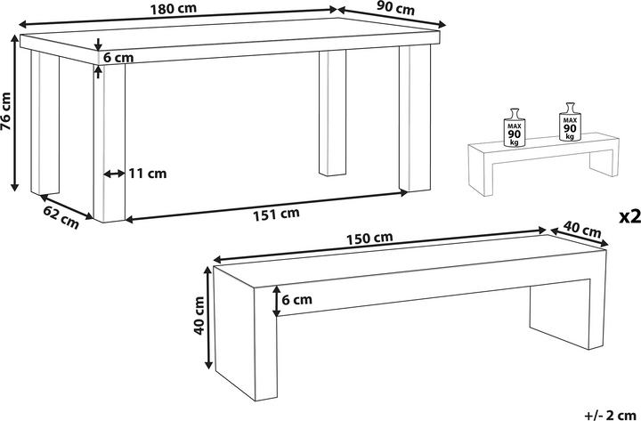 Actual product image Beliani Taranto (180 cm)