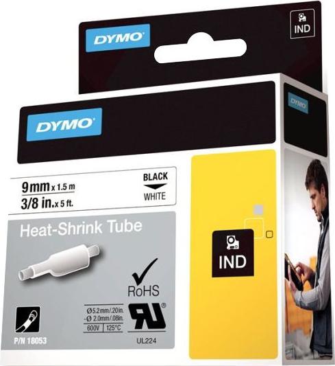 Actual product image Dymo Rhino heat shrink tubing (0.90 cm, White)