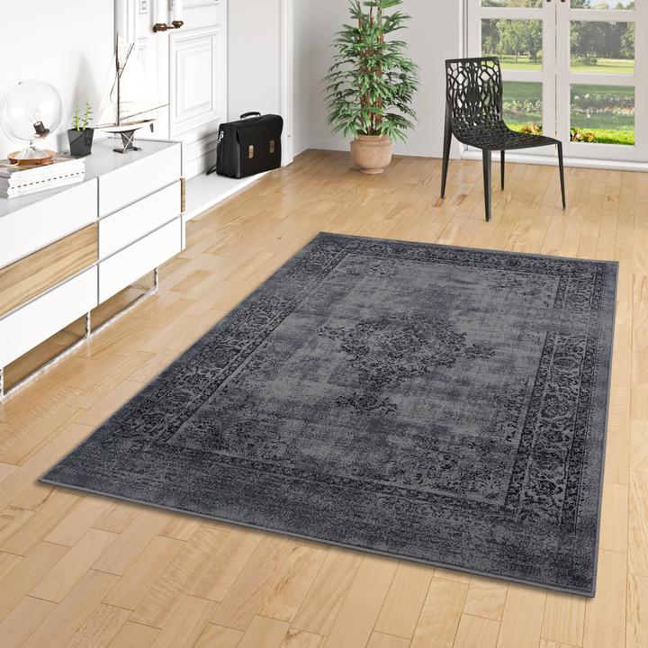 Actual product image Pergamon Designer Kurzflor Teppich Moderne Muster (185 x 270 cm)