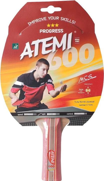 Immagine prodotto Atemi Nauja 600 anatominė stalo teniso raketė