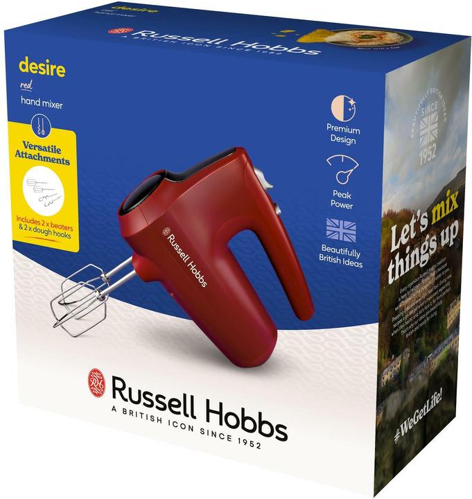 Produktbild Russell Hobbs Handmixer Desire Rot (185 W)