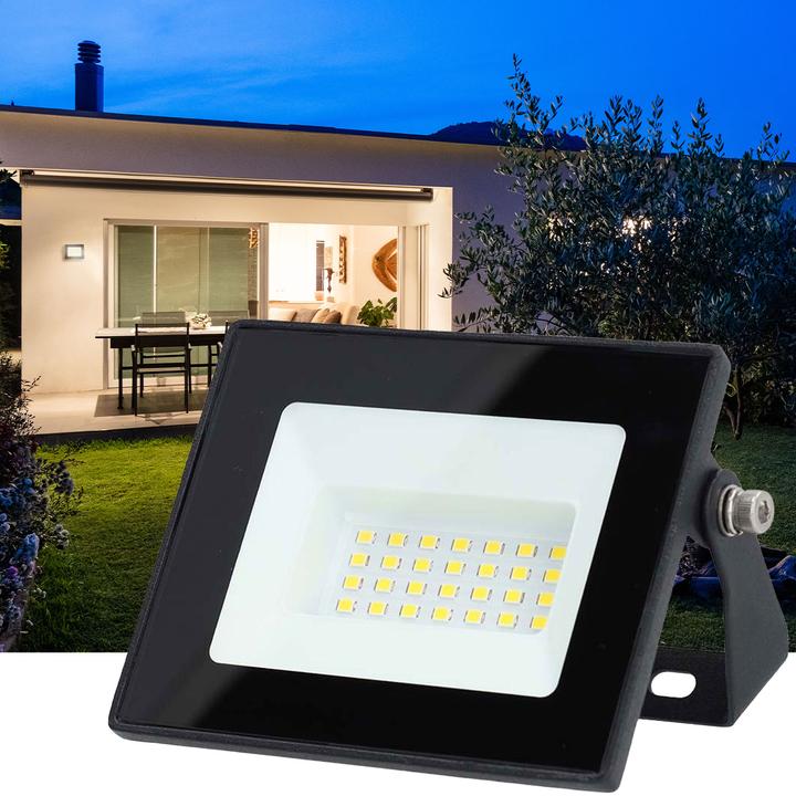 Produktbild Nedis LED-Flutlicht - 4000 K - Nennlichtstrom: 1620 lm - 20 kWh - IP65-1.00 m - Energieklasse: F - 2 (1620 lm, IP65)