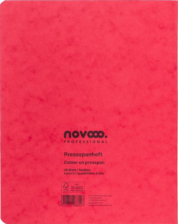 Produktbild Novooo Pressspanheft (175 x 220 mm, Kariert)