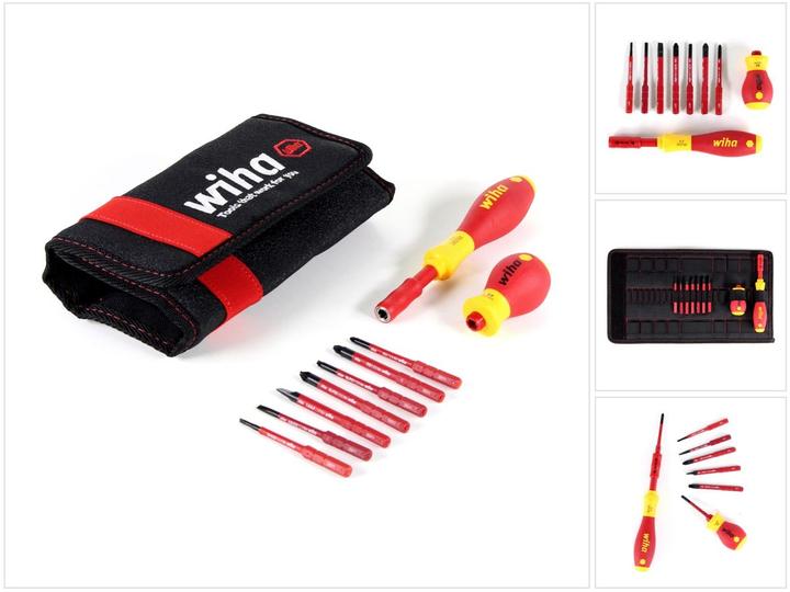 Produktbild Wiha Schraubendreher und Bit Set (Schlitzschrauben, Pozidriv-Kreuzschlitz (PZ))