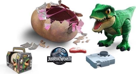 Actual product image Spin Master Jurassic Interactive Hatching Dino - GR?N