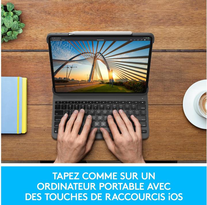 Produktbild Logitech Slim Folio Pro (CH, iPad Pro 12.9 2018 (3. Gen), iPad Pro 12.9 2020 (4. Gen))