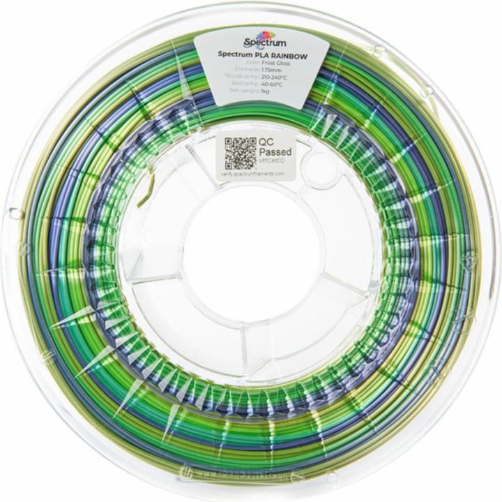 Produktbild Filament PLA Rainbow Frost Gloss 1.75mm 1kg (PLA, 1.75 mm, 1000 g, Mehrfarbig)