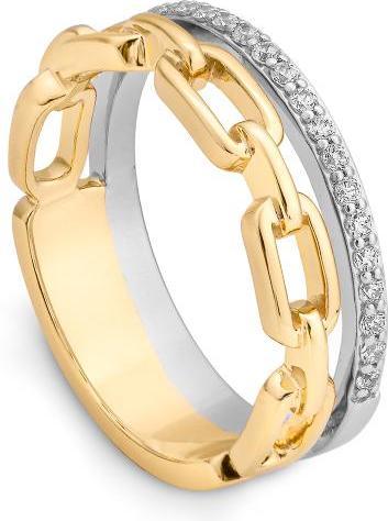 Actual product image Breuning RING - BRILL. 0,21 Ct. H/si (48, 585/14 K Gold)