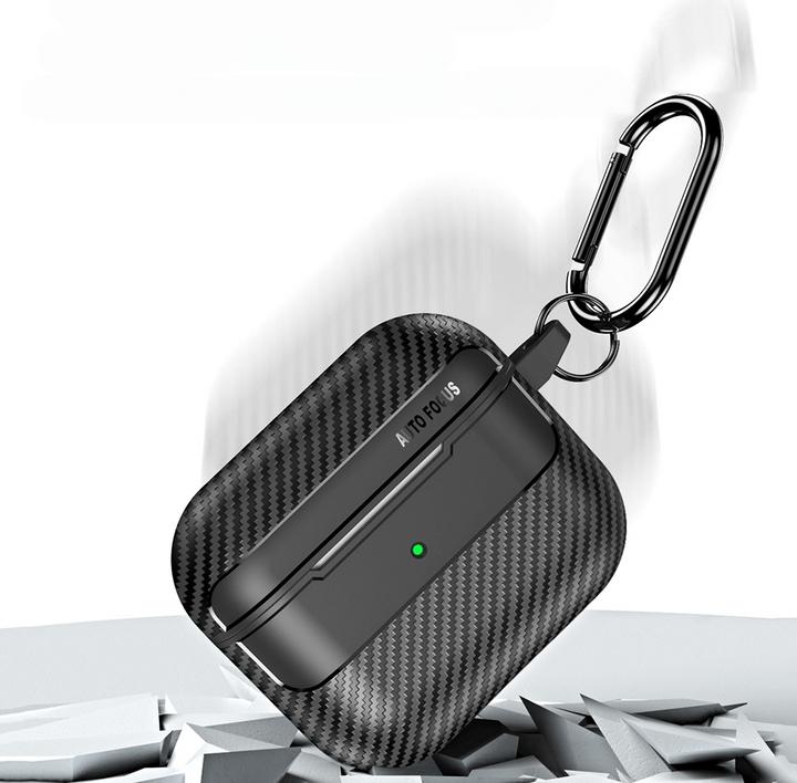 Produktbild Cover-Discount Airpods Pro 2 - Silikoncase Carbon Look blau (Kopfhörer Tasche)