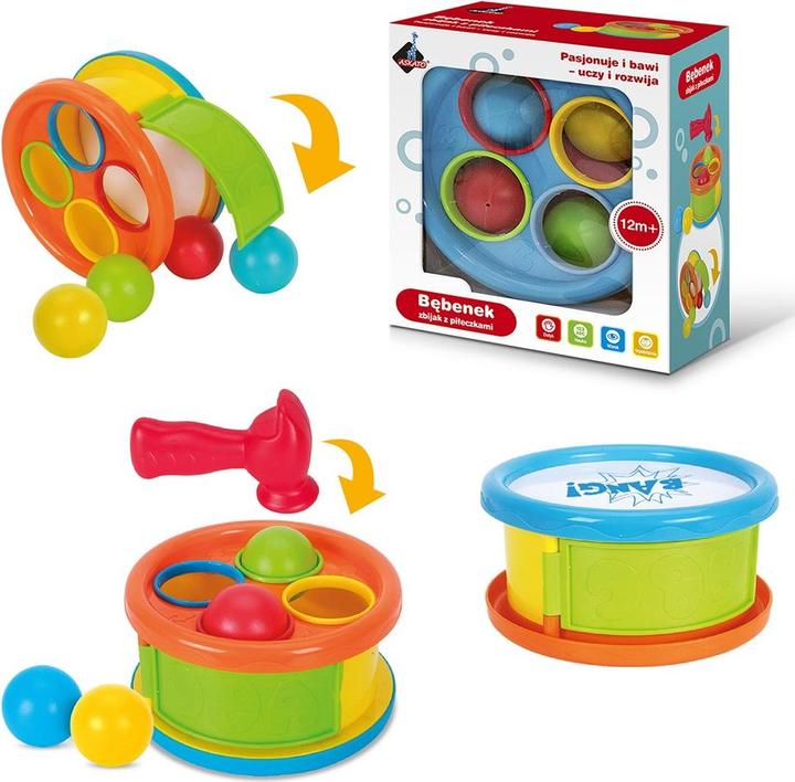 Actual product image Askato Drum - dodgeball with balls