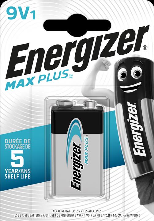 Produktbild Energizer Max Plus Alkaline (1 Stk., 9V Block, 600 mAh)